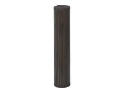 Senad Alfombra rectangular bambú marrón oscuro 100x200 cm