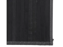 Garden Furniture Alfombra De Salón^Senad Alfombra rectangular bambú 80x500 cm Negro