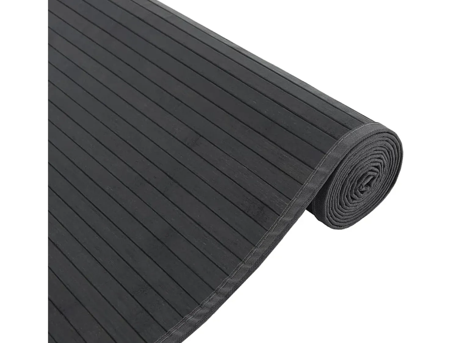New Garden Furniture Senad Alfombra rectangular bambú 80x100 cm Negro