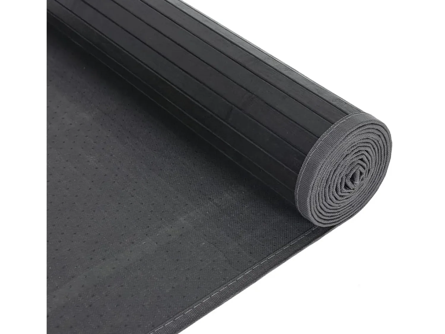 New Garden Furniture Senad Alfombra rectangular bambú 80x100 cm Negro