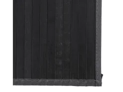 Senad Alfombra rectangular bambú gris 80x100 cm