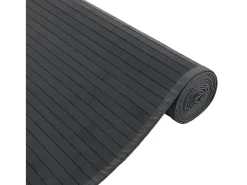 Senad Alfombra rectangular bambú gris 80x100 cm
