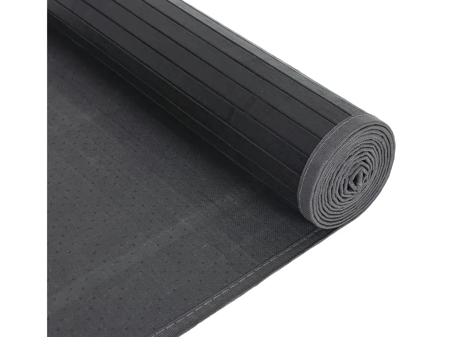 Senad Alfombra rectangular bambú gris 80x100 cm