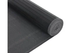 Garden Furniture Alfombra De Salón^Senad Alfombra rectangular bambú 80x400 cm Negro