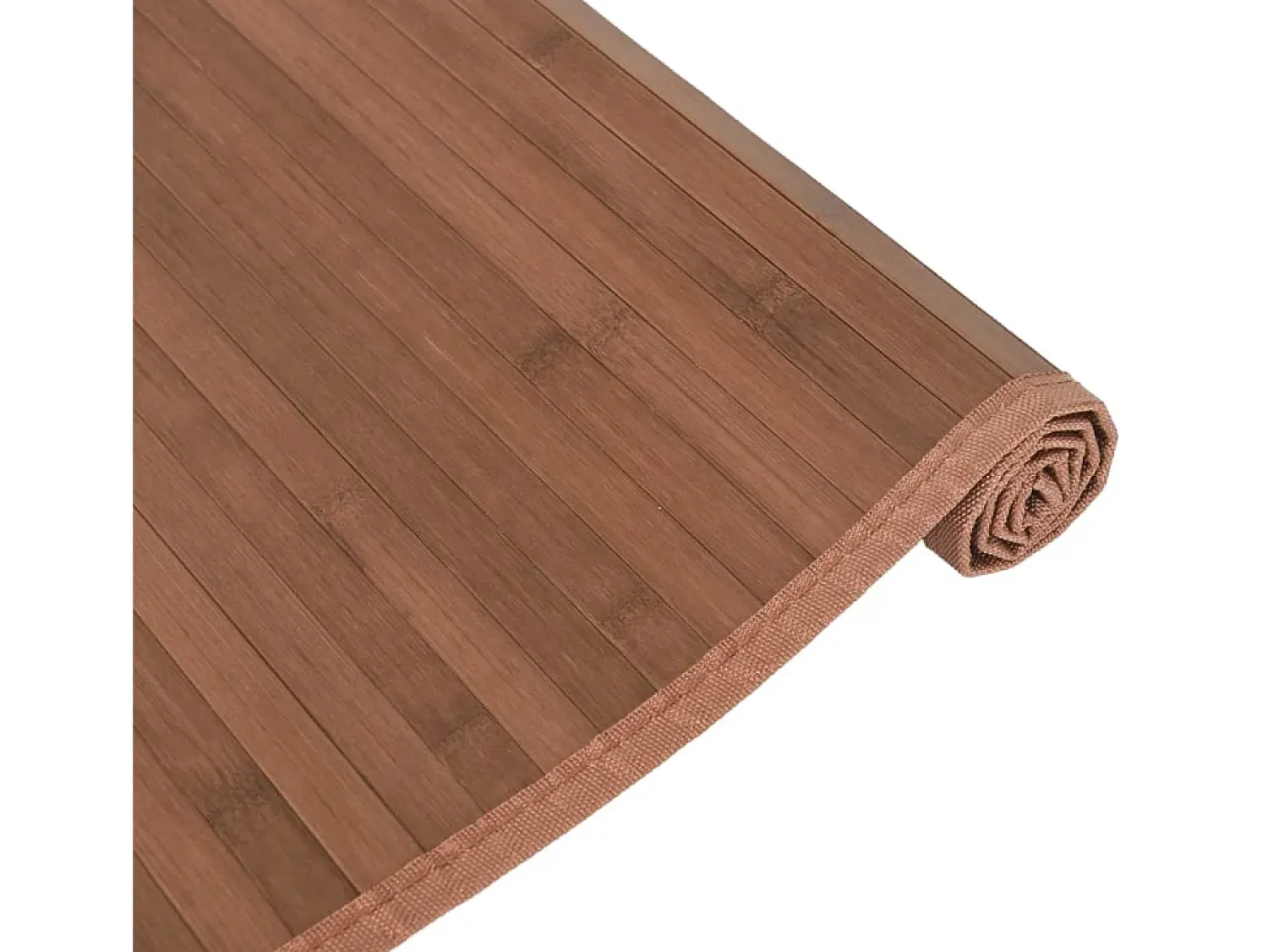 Clearance Garden Furniture Senad Alfombra rectangular bambú marrón 80x100 cm Marru00f3n