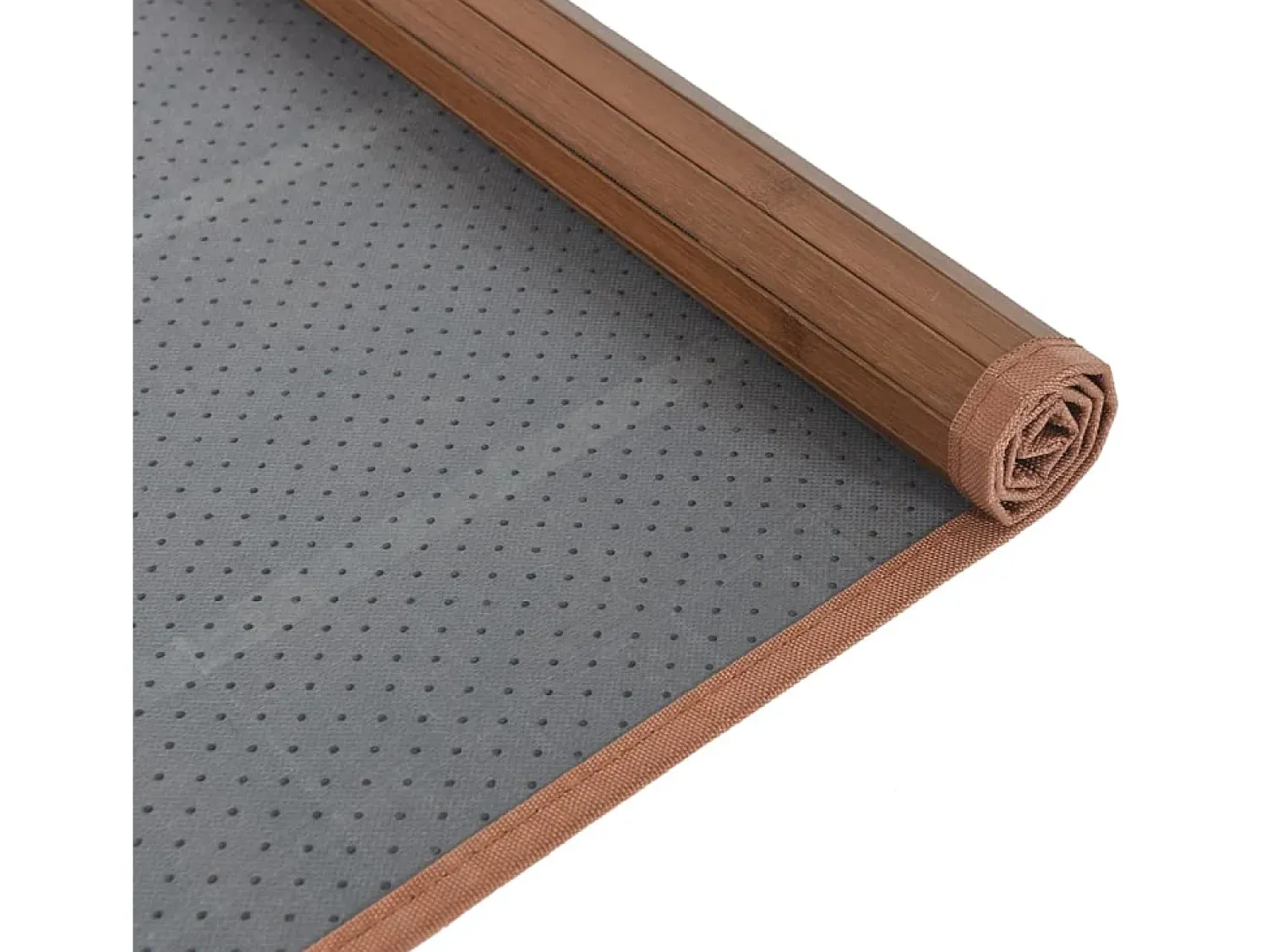 Clearance Garden Furniture Senad Alfombra rectangular bambú marrón 80x100 cm Marru00f3n