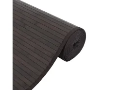 Garden Furniture Alfombra De Salón^Senad Alfombra rectangular bambú marrón oscuro 60x200 cm Color natural oscuro