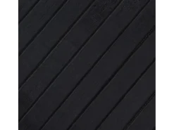 Senad Alfombra rectangular bambú negro 100x500 cm