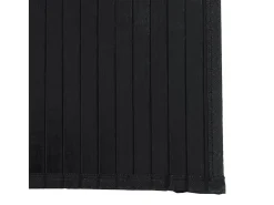 Senad Alfombra rectangular bambú negro 100x500 cm
