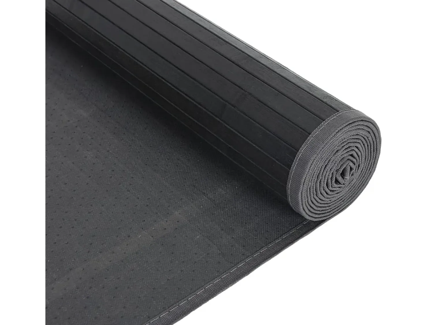 Garden Furniture Alfombra De Salón^Senad Alfombra rectangular bambú 80x500 cm Gris