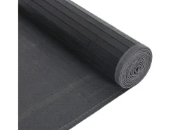 Senad Alfombra rectangular bambú gris 80x200 cm