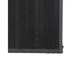 Senad Alfombra rectangular bambú gris 80x200 cm