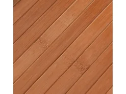 Senad Alfombra rectangular bambú marrón 70x300 cm