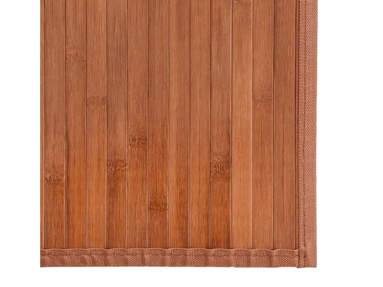 Senad Alfombra rectangular bambú marrón 70x100 cm