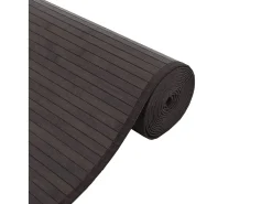 Discount Garden Furniture Senad Alfombra rectangular bambú marrón oscuro 60x100 cm Marru00f3n