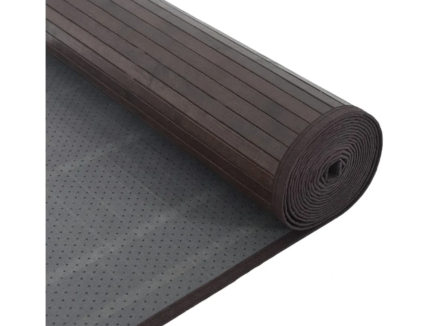 Garden Furniture Alfombra De Salón^Senad Alfombra rectangular bambú marrón oscuro 80x100 cm Color natural oscuro