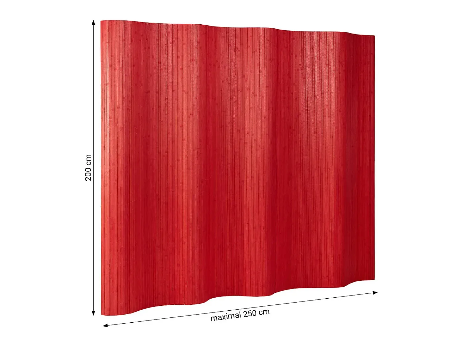 Biombo^Separador de ambiente 200x250x0,3 cm Rojo