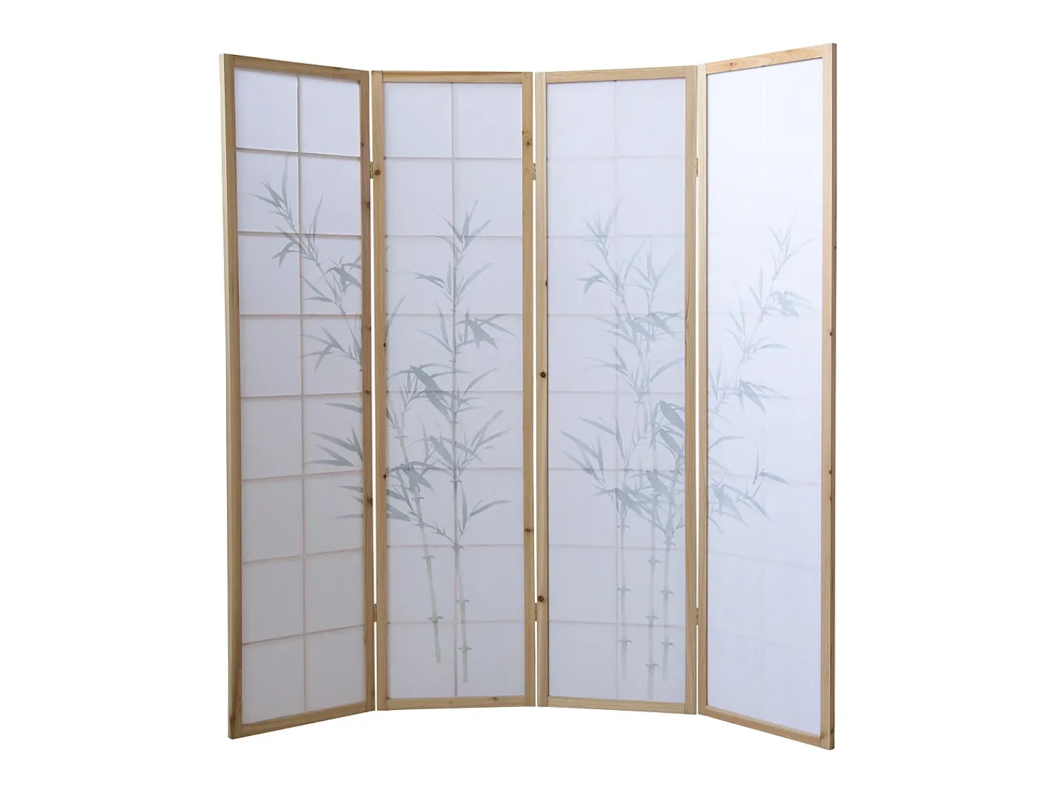 Best Separador de ambiente 176x2.2x175 cm madera blanca patrón de bambú Verde