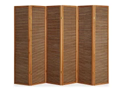 Separador de ambiente 175x264x2.2 cm Marrón Biombo