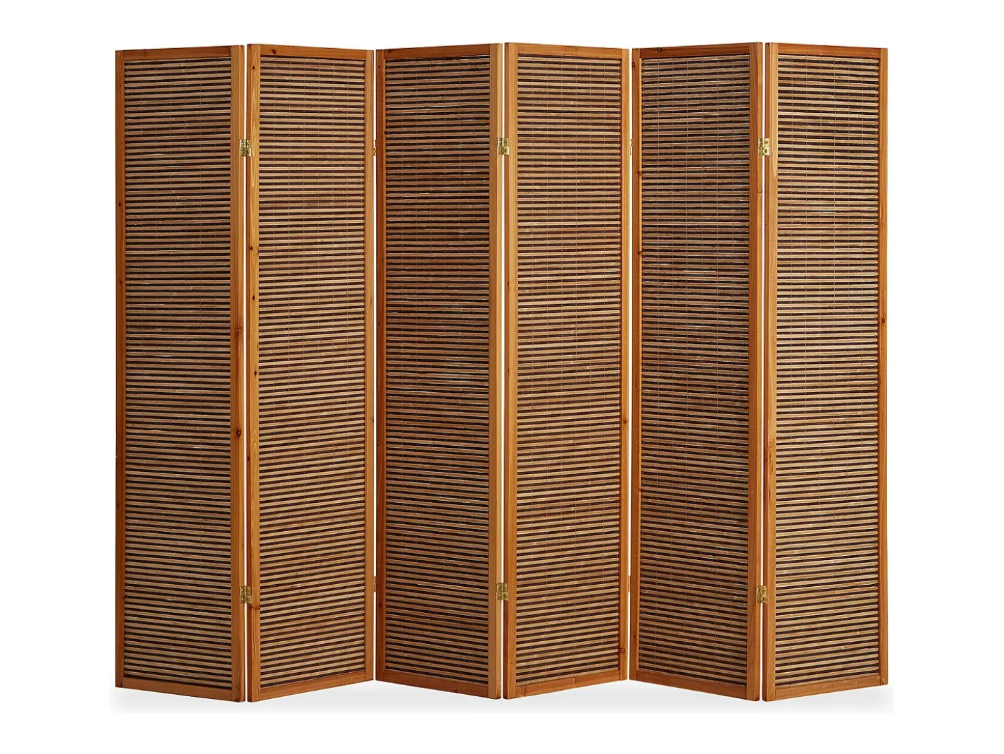Separador de ambiente 175x264x2.2 cm Marrón Biombo
