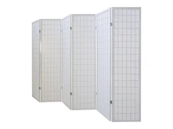 Separador de ambiente 175x264x2.2 cm blanco Shoji