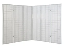 Separador de ambiente 175x264x2.2 cm blanco Shoji