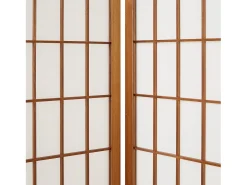 Separador de ambiente 220x175x2,2 cm marrón Shoji