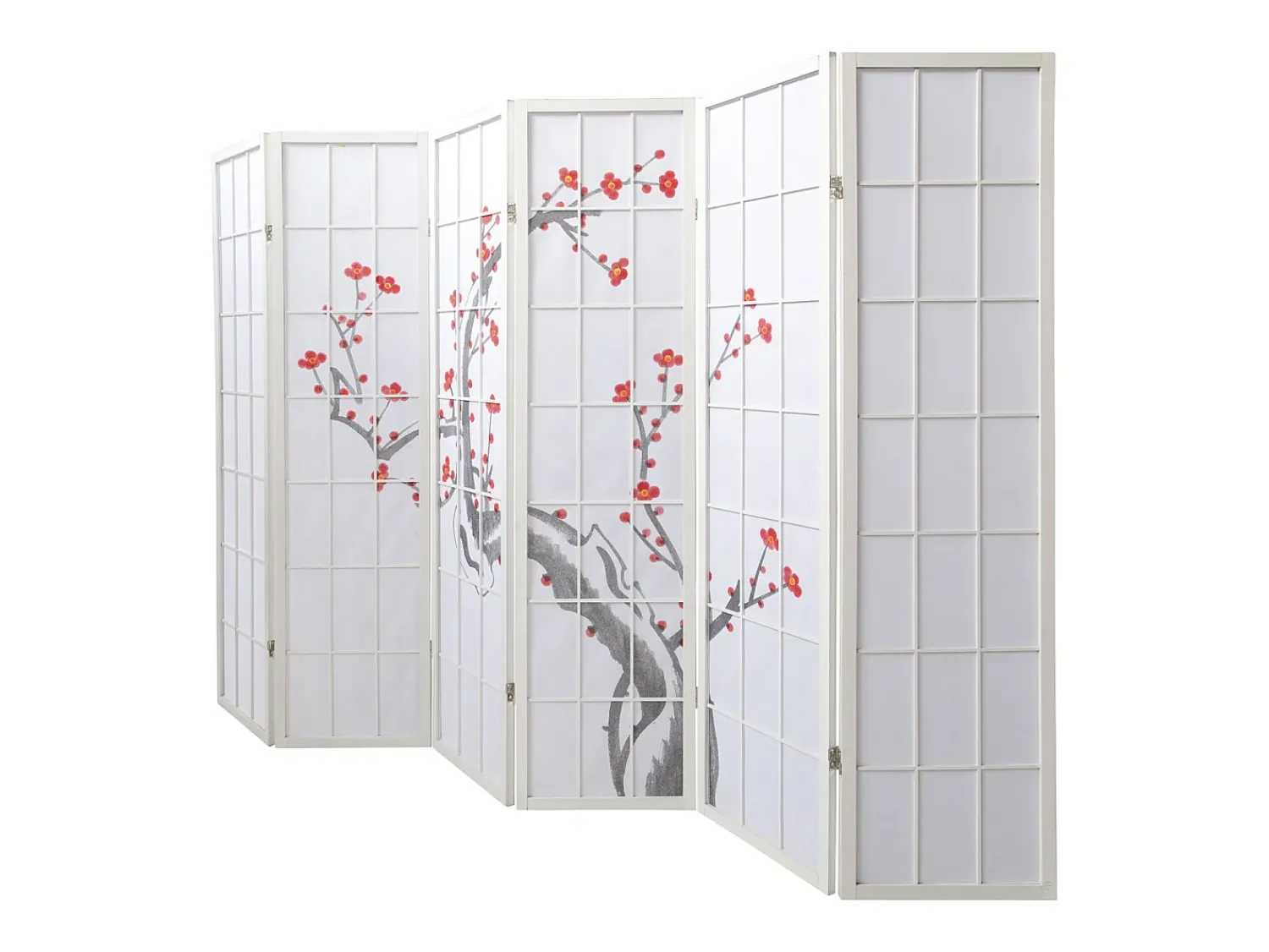 Clearance Separador de ambientes 179 cm blanco Rojo / Blanco