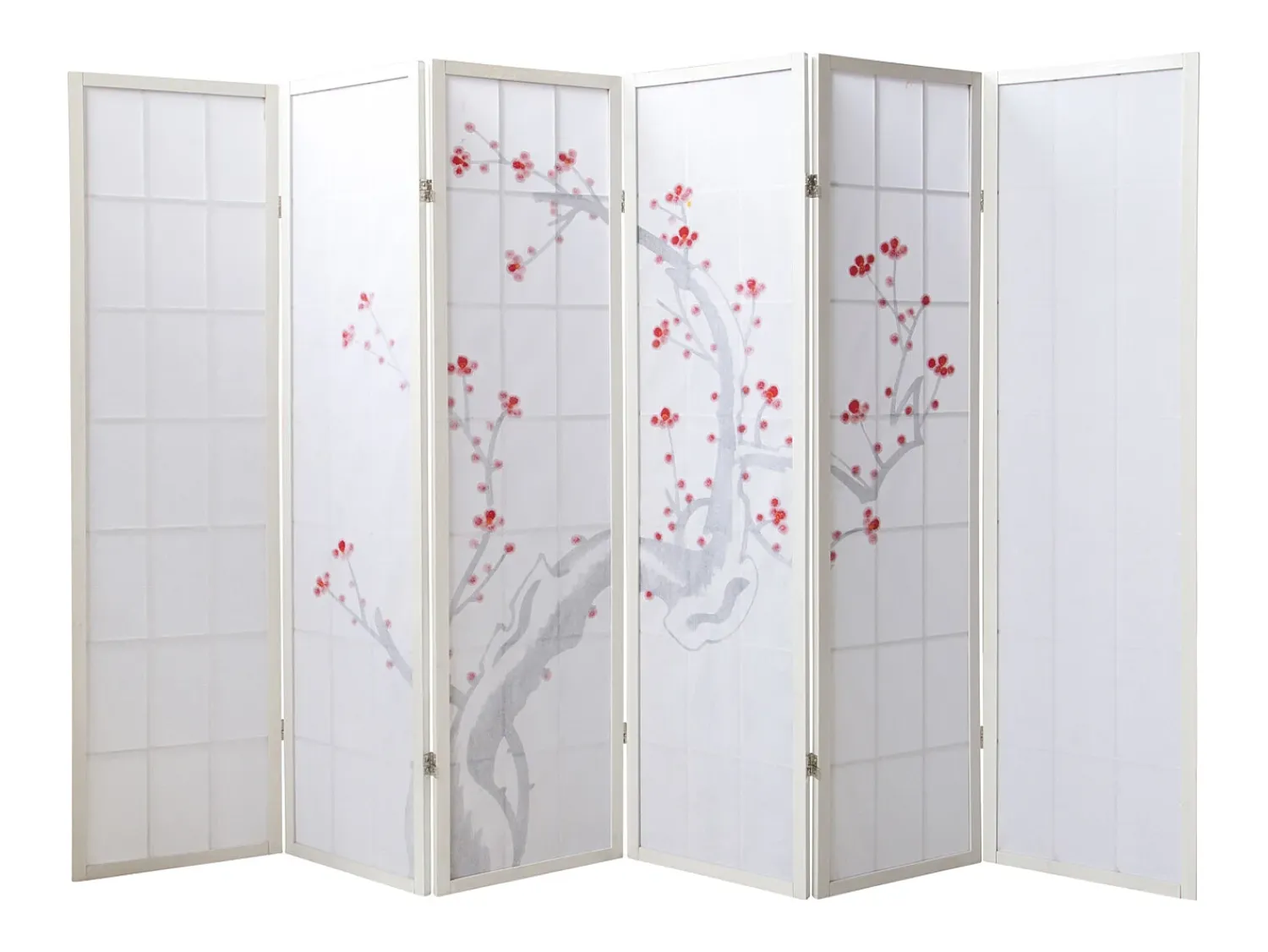 Clearance Separador de ambientes 179 cm blanco Rojo / Blanco