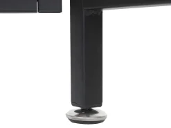 Separador de ambientes con jardinera MCW-L32, marco negro, color natural