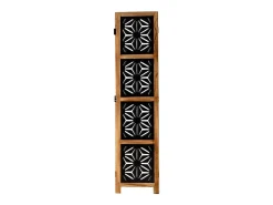 Separador de ambientes 170x120x2 cm natural negro Negro / Marru00f3n