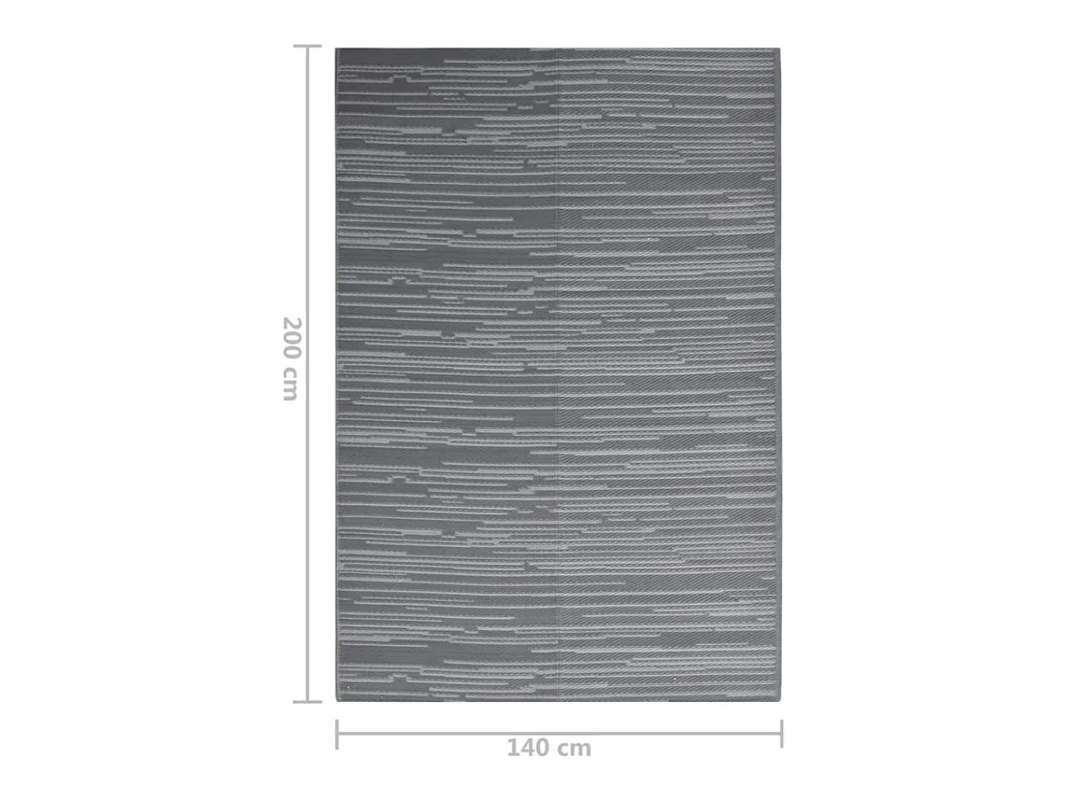 Clearance Garden Furniture Seran Alfombra de exterior ARAKIL antracita 140x200 cm PP Gris antracita