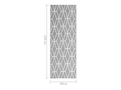 Garden Furniture Alfombra De Exterior^Seran Alfombra de exterior ARAKIL 80x250 cm PP Gris