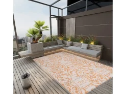 Clearance Garden Furniture Seran Alfombra de exterior ARAKIL amarilla 140x200 cm PP Amarillo