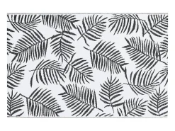 Seran Alfombra de exterior ARAKIL blanca y negra 120x180 cm PP