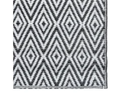 Seran Alfombra de exterior ARAKIL blanca y negra 190x290 cm PP