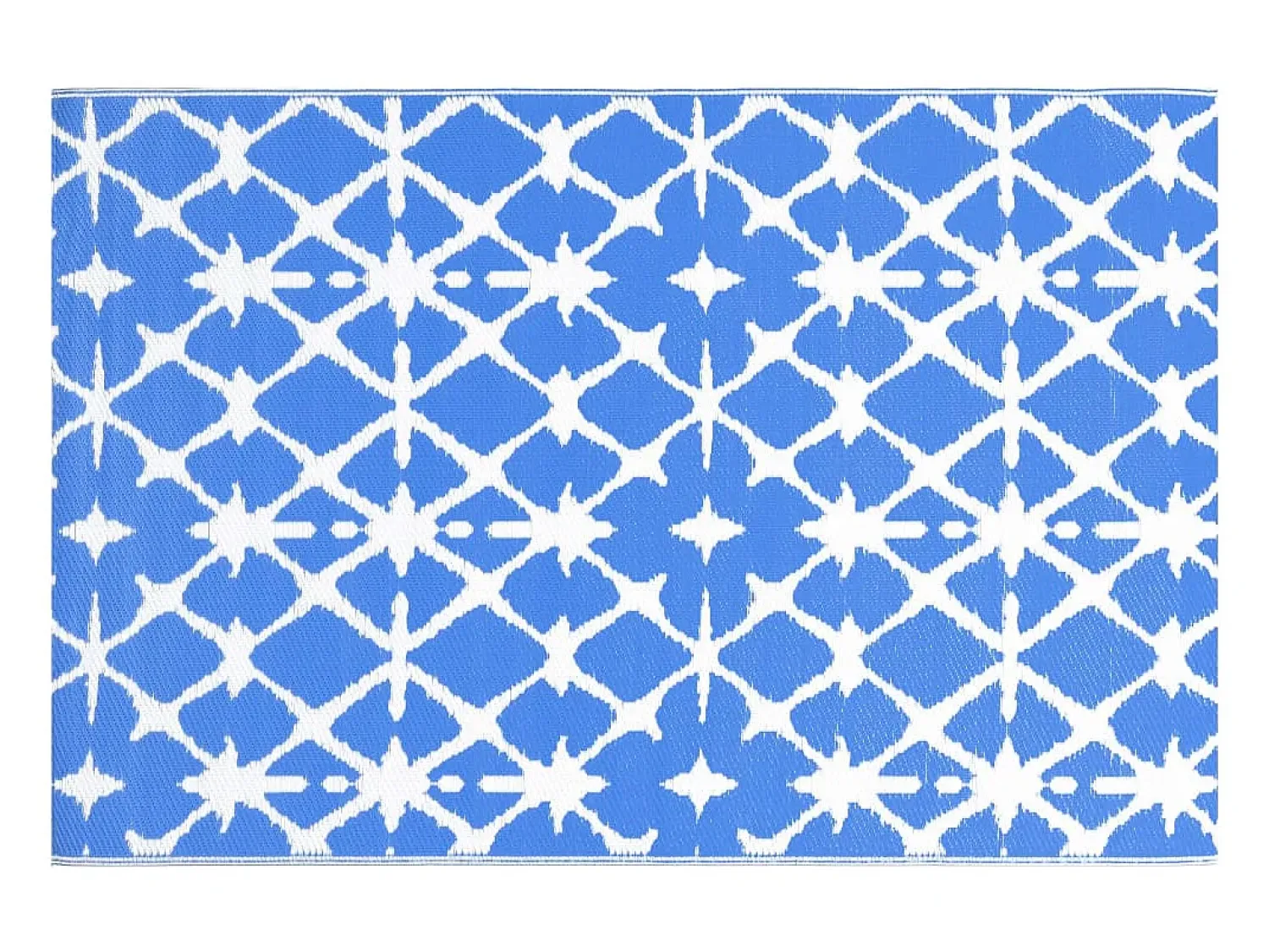 Garden Furniture Alfombra De Exterior^Seran Alfombra exterior ARAKIL y blanco 160x230 cm PP Azul