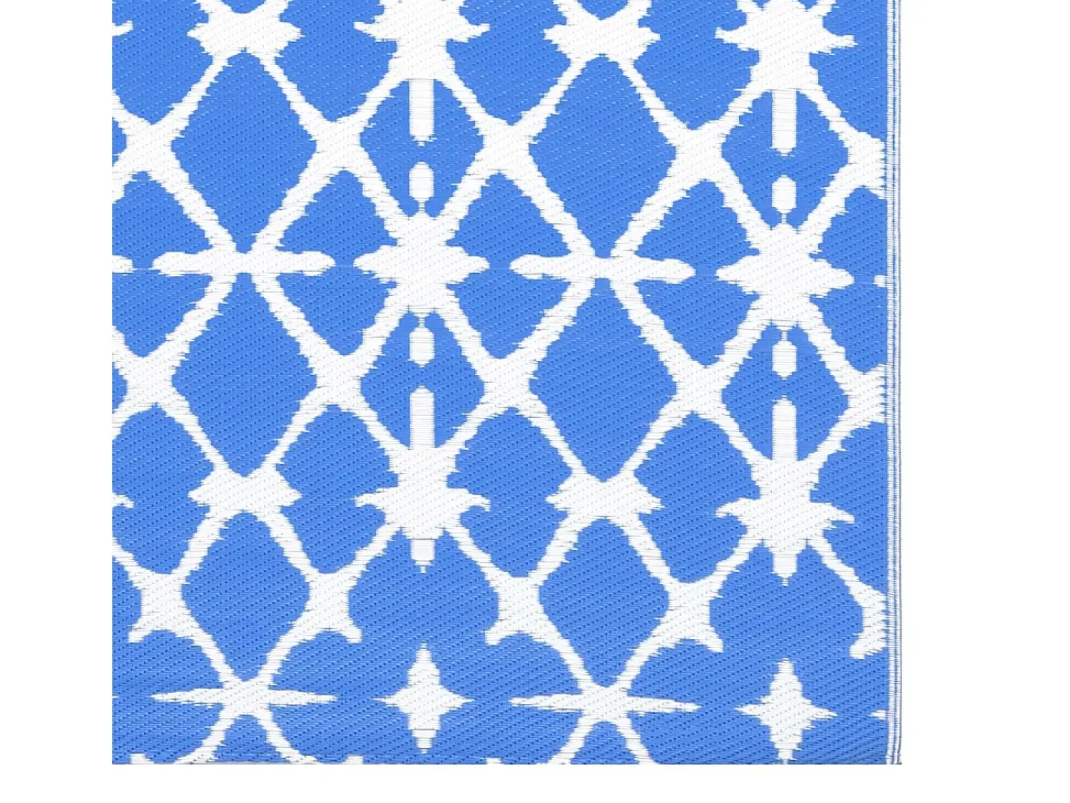 Garden Furniture Alfombra De Exterior^Seran Alfombra exterior ARAKIL y blanco 160x230 cm PP Azul