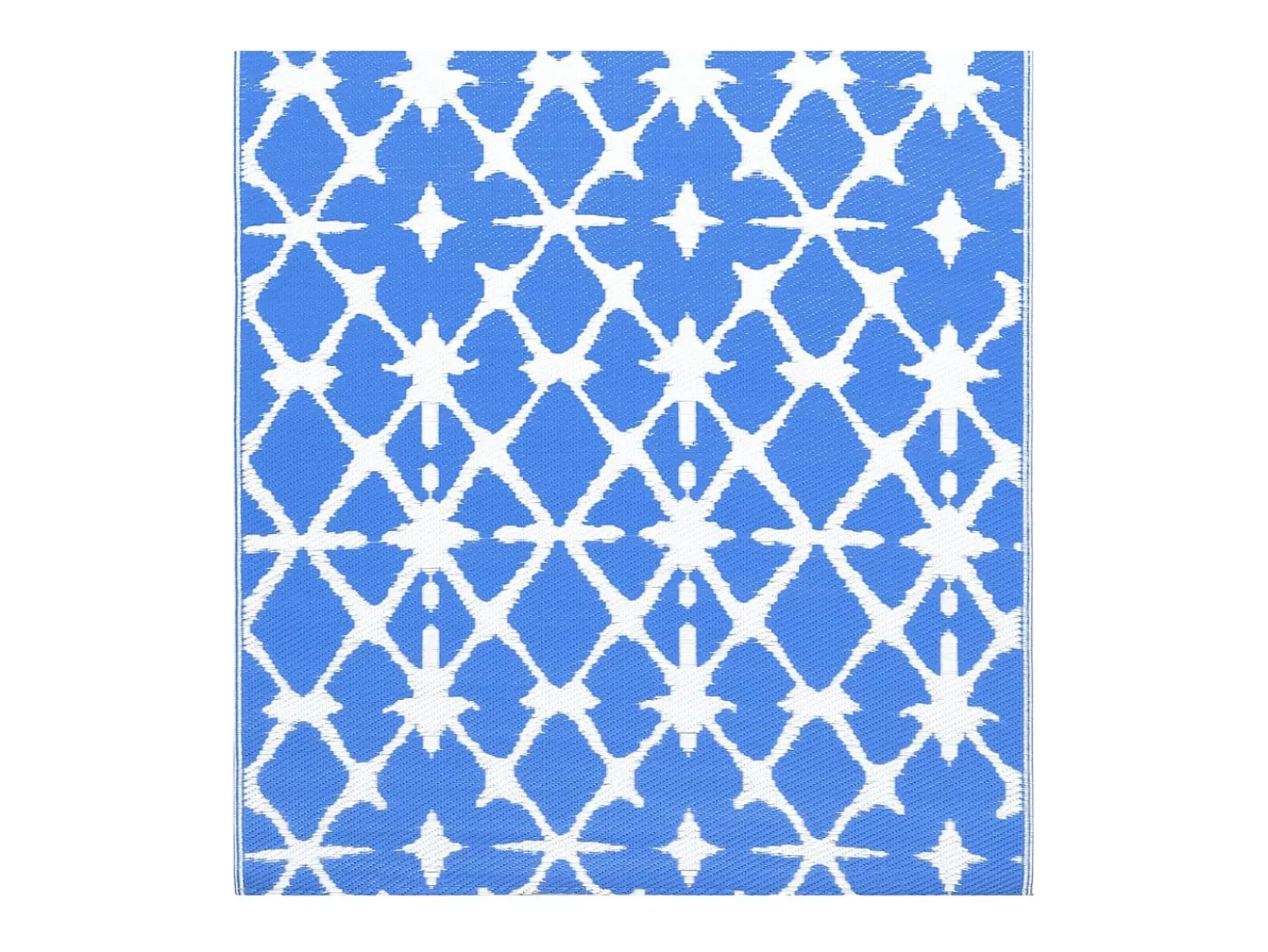 Garden Furniture Alfombra De Exterior^Seran Alfombra exterior ARAKIL y blanco 160x230 cm PP Azul