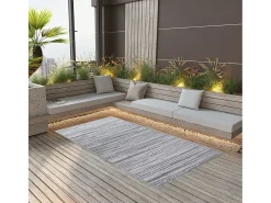 Garden Furniture Alfombra De Exterior^Seran Alfombra exterior ARAKIL PP 160x230 cm Gris
