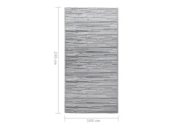 Garden Furniture Alfombra De Exterior^Seran Alfombra exterior ARAKIL PP 160x230 cm Gris
