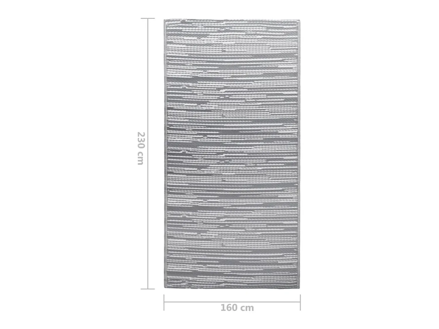 Garden Furniture Alfombra De Exterior^Seran Alfombra exterior ARAKIL PP 160x230 cm Gris