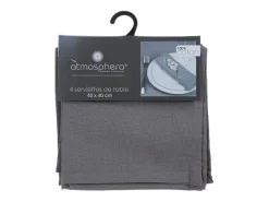 Atmosphera Mantelería^Servilletas Gris ( 40 x 40 cm) Gris claro