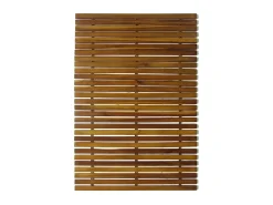 Online Set 2 alfombras de acacia para el baño, 80 x 50 cm ES967140 Marru00f3n