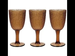 Set 3 Copas Cristal Ambar 250 Cc Cristal Ambar