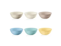 New Guzzini SET 6 CUENCOS TIERRA COL ASS Multicolor