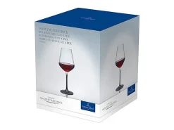 VILLEROY & BOCH Vaso^Set de 4 copas de vino tinto de cristal transparente/ 470 ml, Manufacture Rock Negro