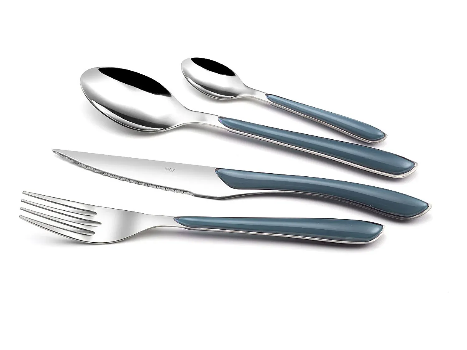 Sale Amefa Set de 24 cubiertos Eclat acero inoxidable Azul