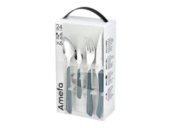 Sale Amefa Set de 24 cubiertos Eclat acero inoxidable Azul