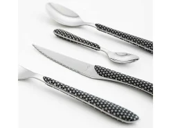 Set de 24 cubiertos Geo Amefa acero inoxidable negro